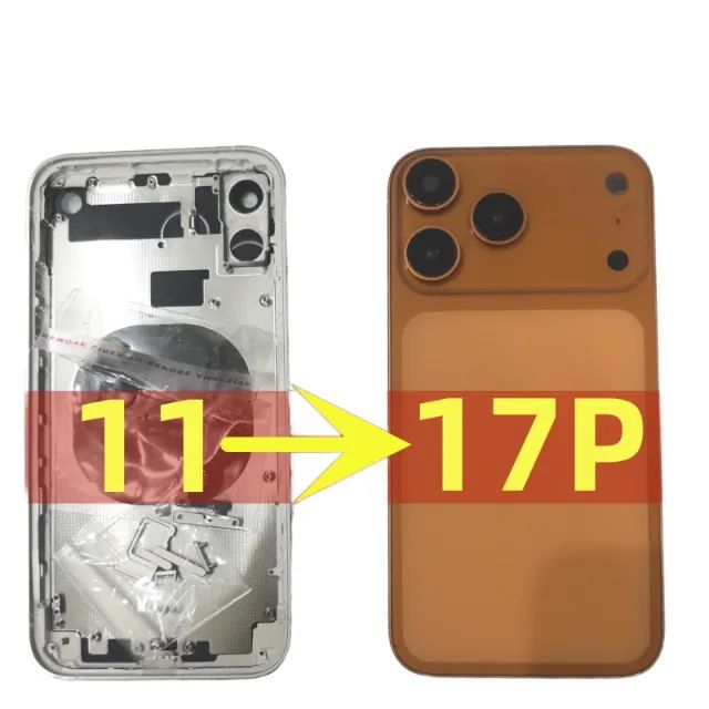 Carcaça para iPhone 11 com visual de iPhone 17 Pro - Foto 2