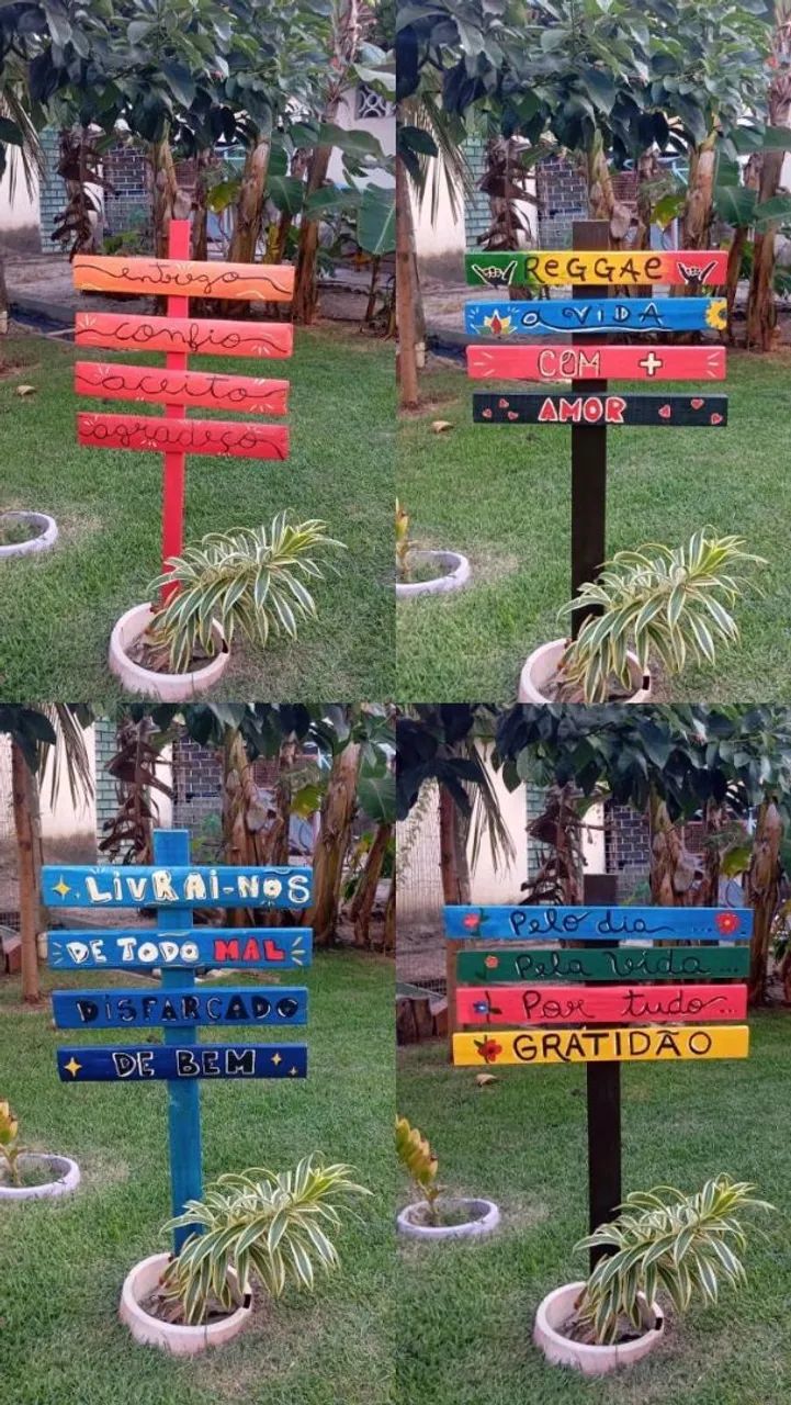 Placa jardim