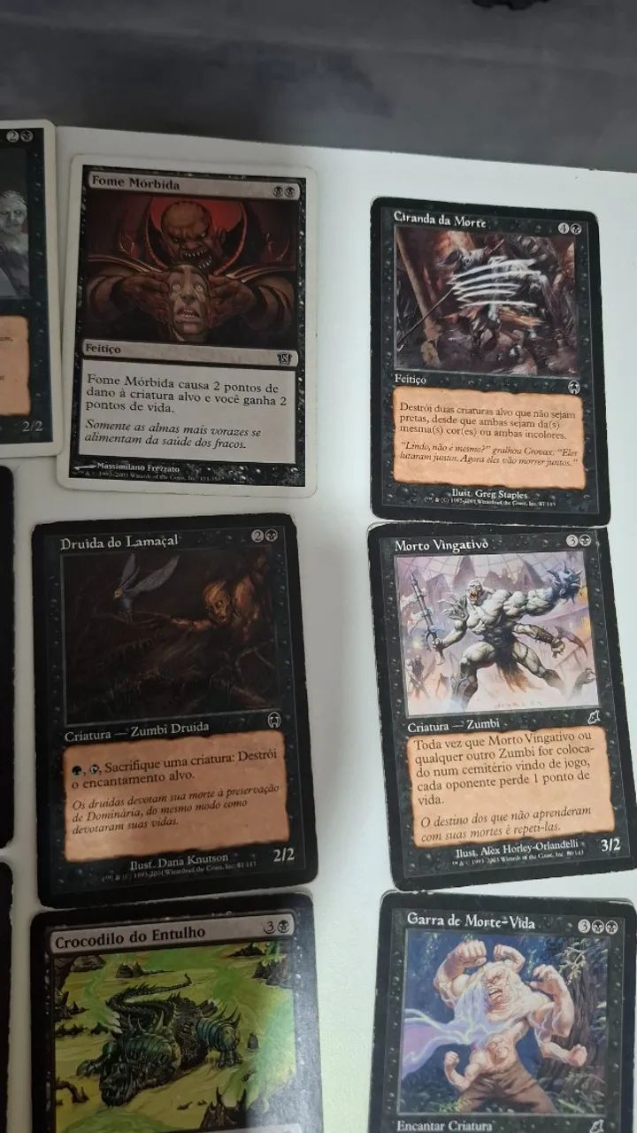 Cartão de magic the gathering pântano deck preto64962189530369123