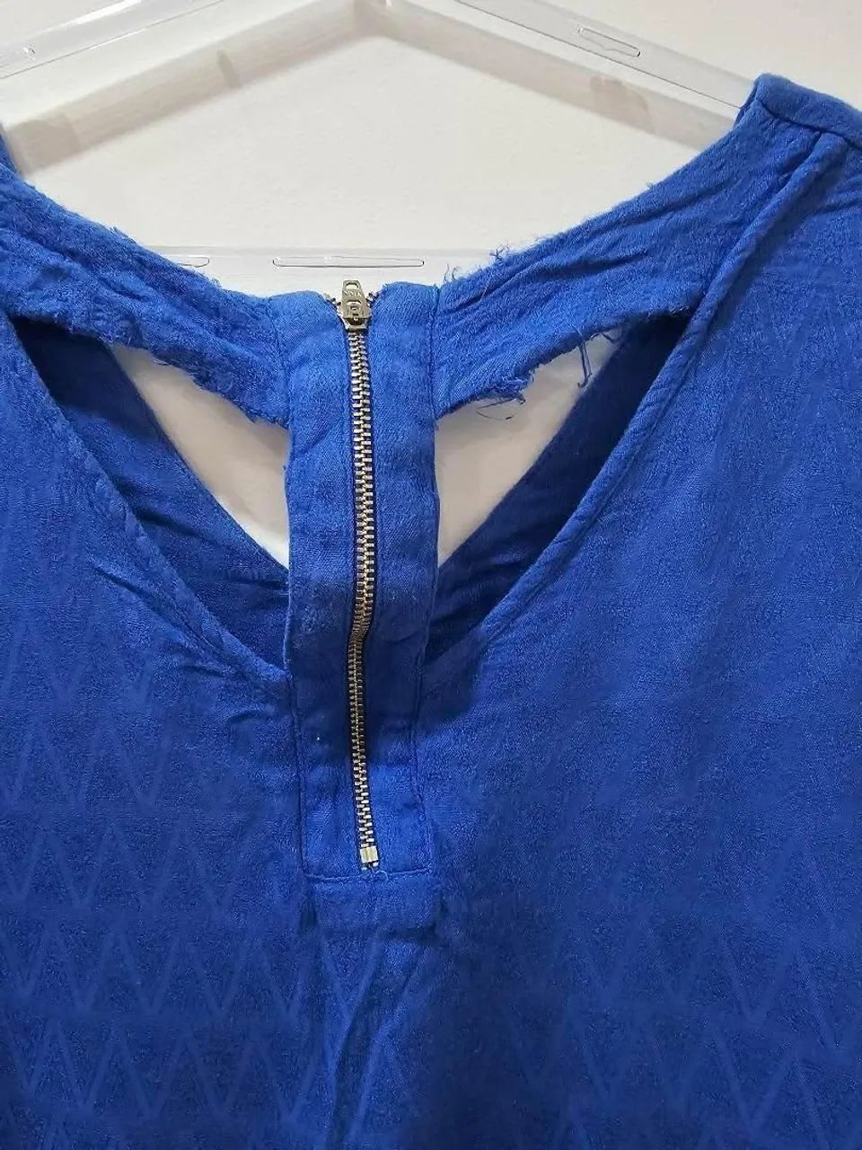 Blusa Fem.Azul visual Top Tamanho M - Foto 2