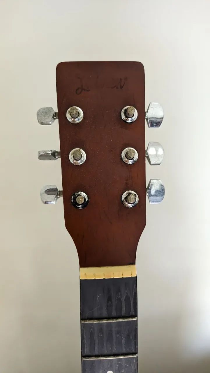 Violão Folk com cordas de aço da marca Lauren - Foto 4