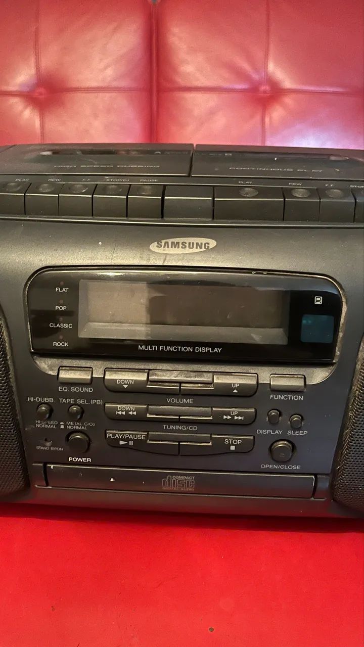Rádio Samsung Microsystem Boombox Cd K7 Tape - Foto 2