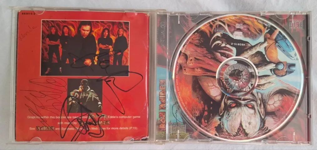 CD autografado Iron Maidem