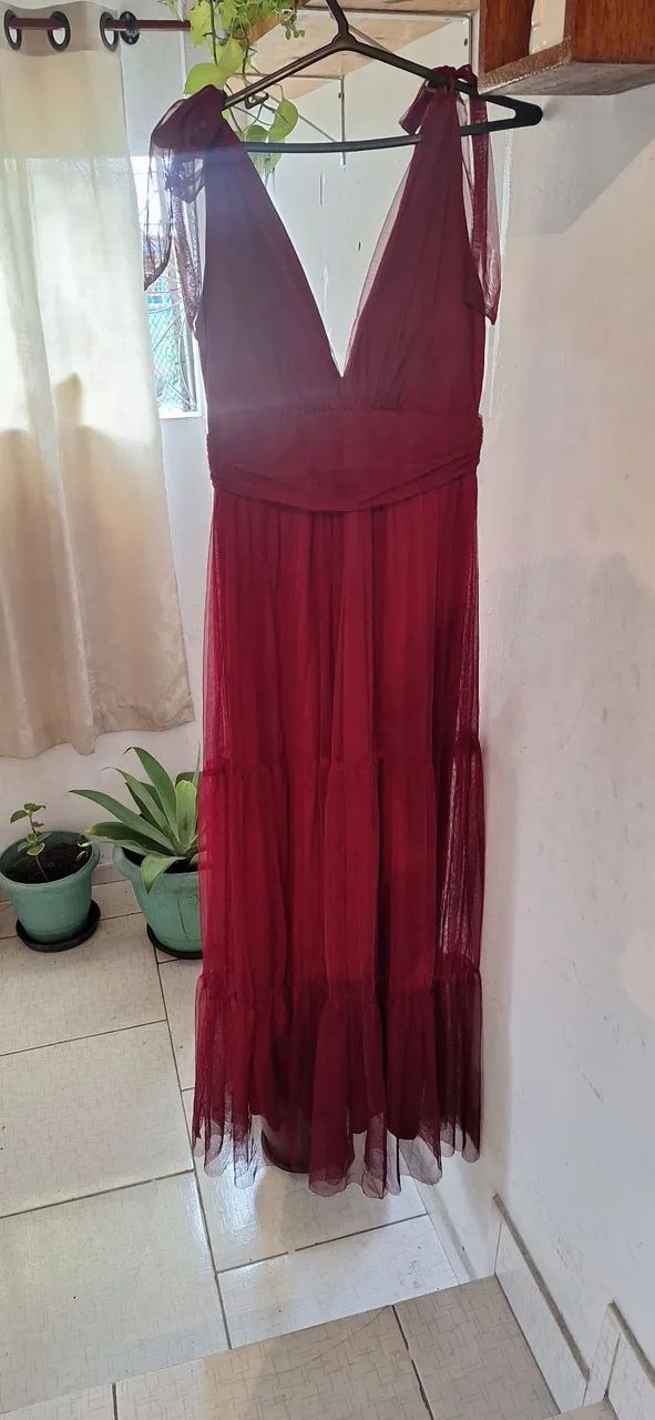 Vestido de Madrinha Marsala G - Foto 2