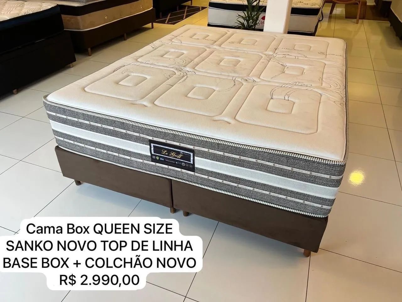 Cama Queen Size NOVA SANKO TOP DE LINHA - ENTREGAMOS 