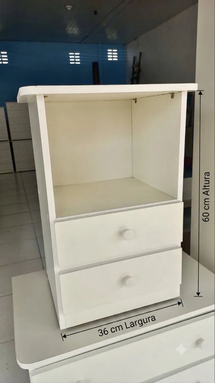 Criado Mudo Branco 60x36 (Entregamos)