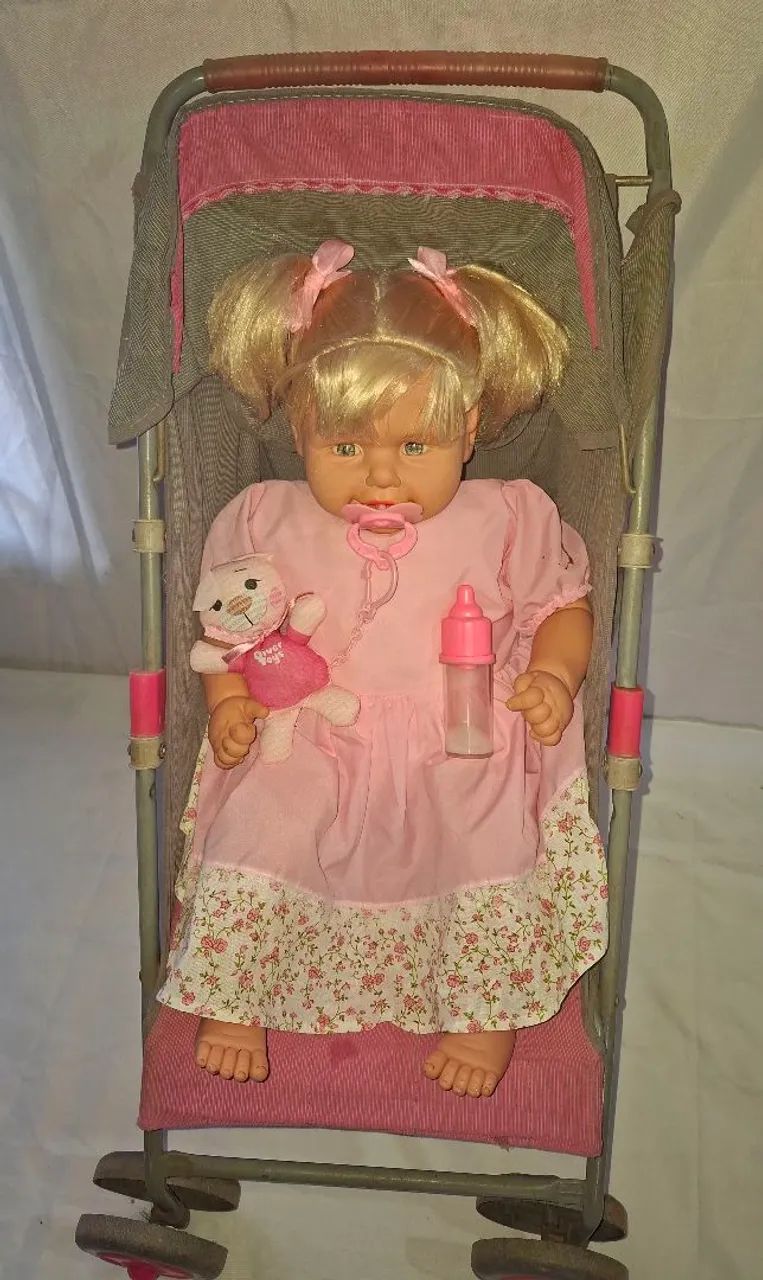 Boneca Bebezão + Carrinho de Ferro e Acessórios  - Foto 2