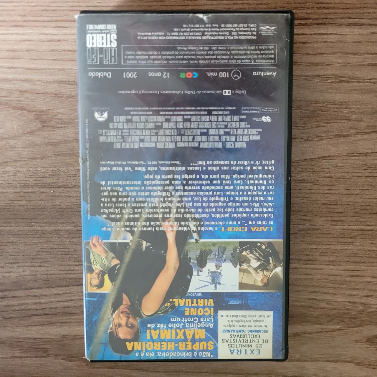 Fita VHS Lara Croft Tomb Raider - Dublado - Paramount - 2001 - Foto 3