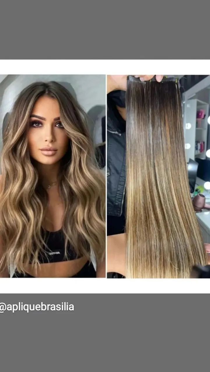 Extensão invisible hair 