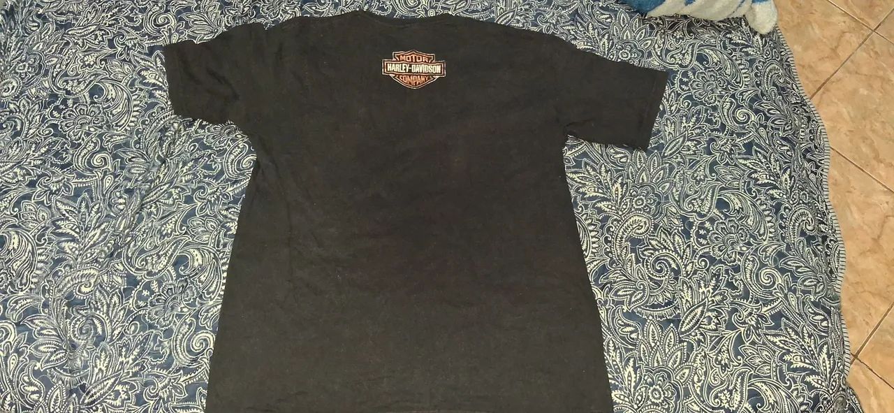 Camiseta Preta Harley Davidson GG - Foto 5