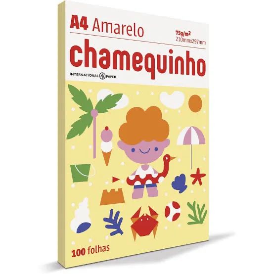 Papel sulfite colorido kit com 3 unidades (verde, amarelo e azul) - Foto 2