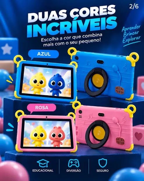 Tablet infantil átomo 128GB - Foto 2