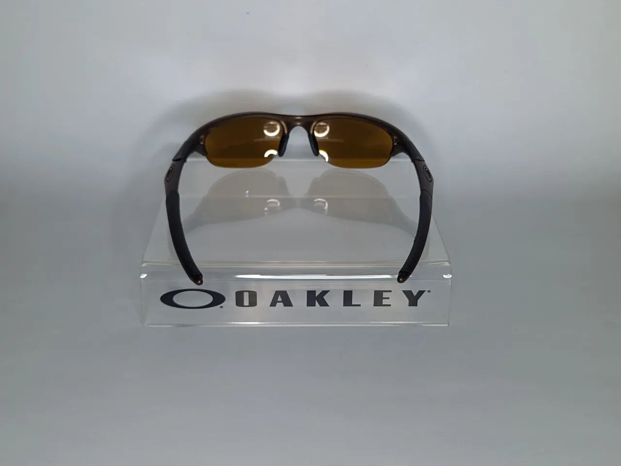 Óculos Oakley Half Jacket Bronze nas Titanium Iridium +G30 Iridium COMPLETA  - Foto 4