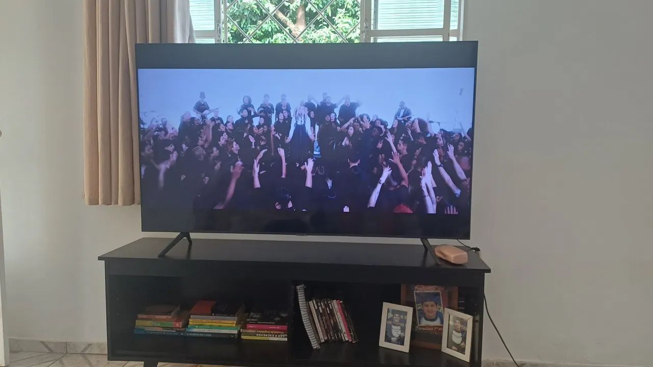 Tv smart 60 polegadas 4k tela de crystal - Foto 3