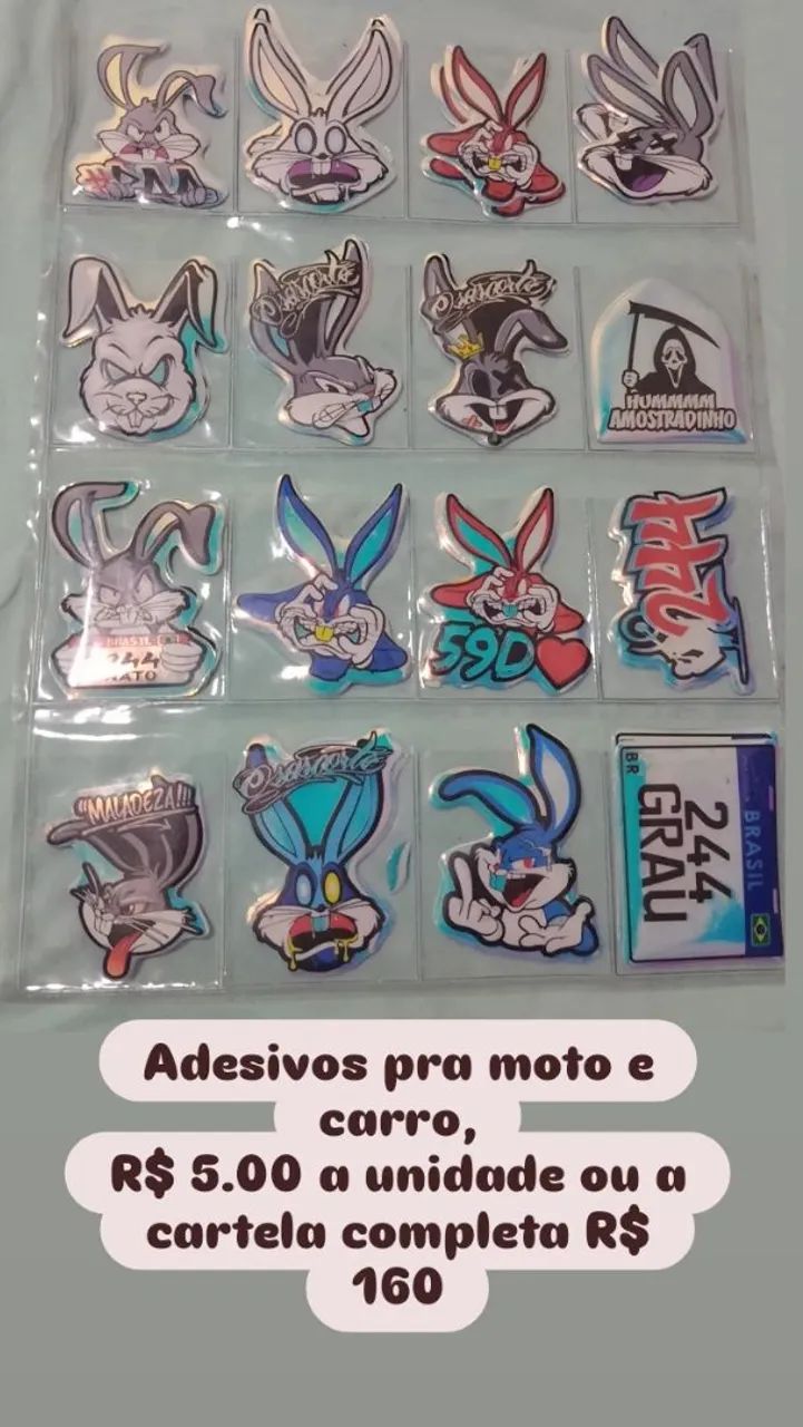 Adesivo de coelho  - Foto 3