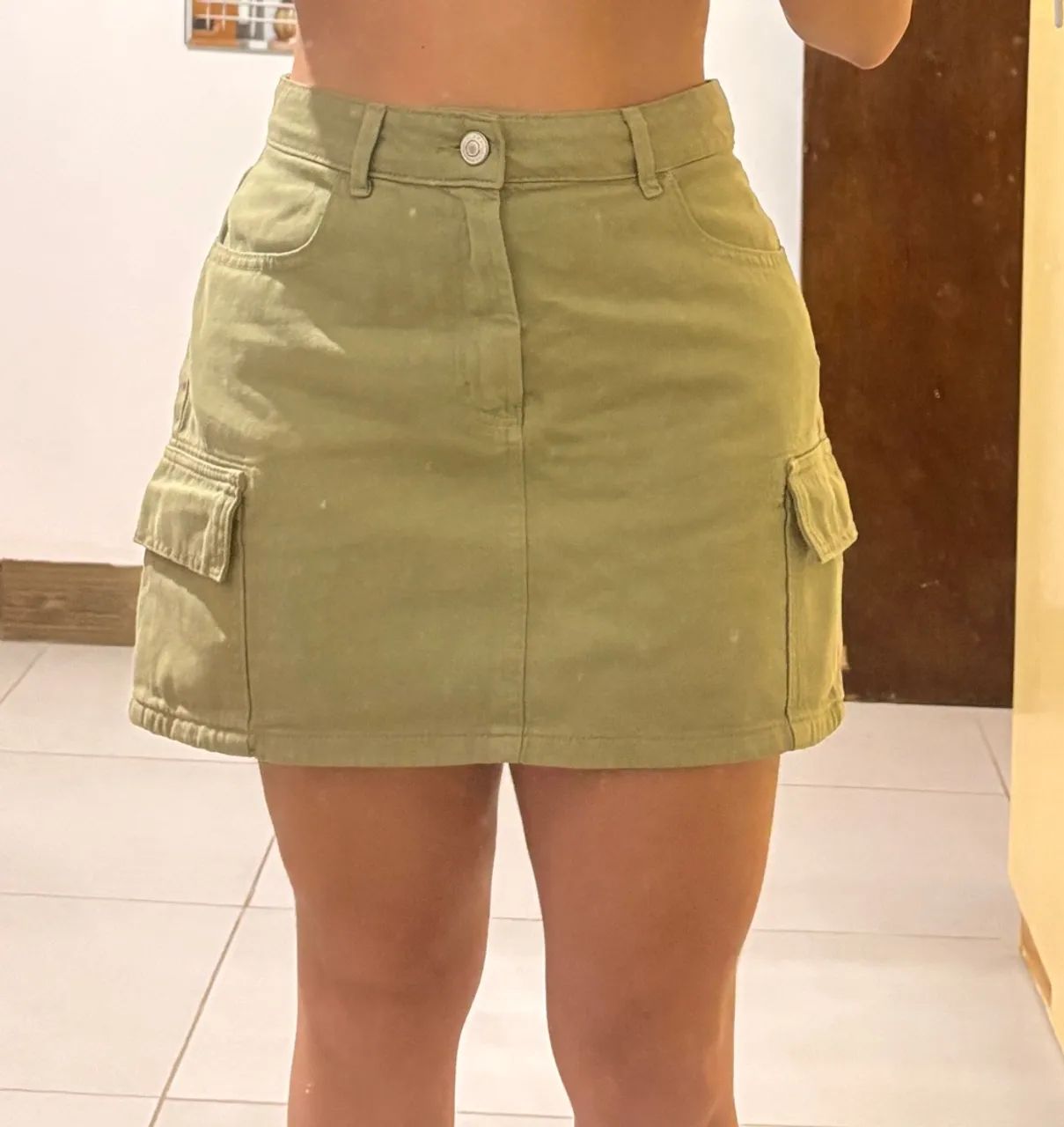 Saia sarja verde claro - Foto 3