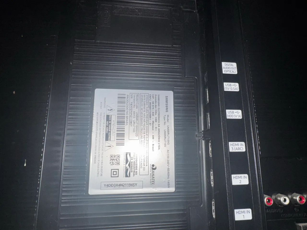 Tv retirada peças 
