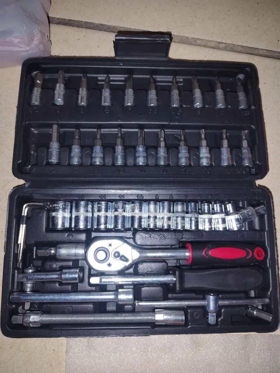 Kit completo 46 peças chave catraca - Foto 4