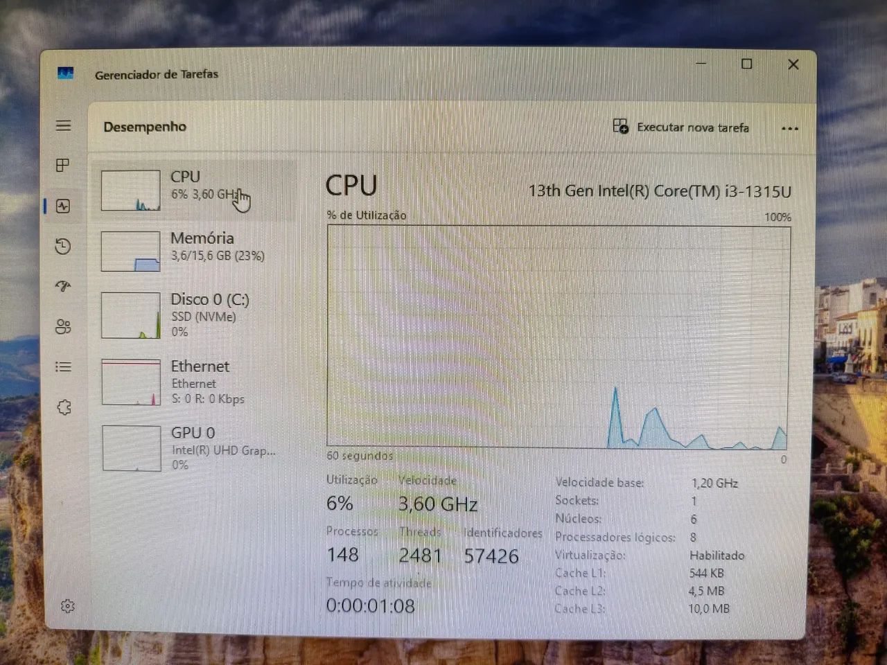 Mini PC Asus NUC 13 geração, 16 GB RAM 512 SSD - Foto 4