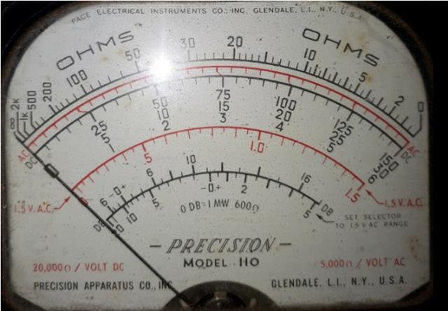 Medidor de Voltagem USA Mod. 110 Bateria 010/15V