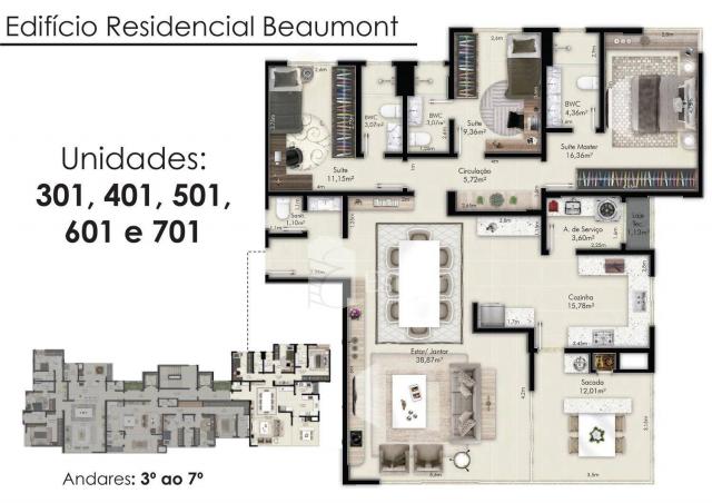 Apartamento alto padrão com 03 suítes no água verde, curitiba - Foto 20
