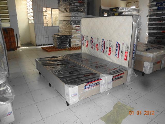 Cama box quem saze casal isopluma 1.58x1.95.x0,24cm - Foto 3