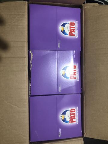 Desodorizador Sanitário Pastilha Adesiva Pato Lavanda Caixa Com 3 Unidades - Foto 2