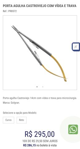 Porta agulha para periodontia