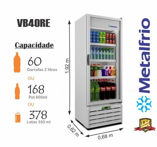 Geladeira Expositora Porta de Vidro Metalfrio - Foto 3