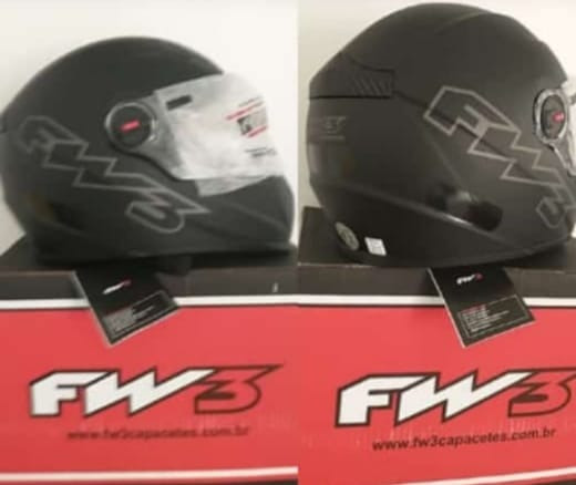 Capacete Top FW3 Classic Premium (viseira extra fumê) - Foto 6