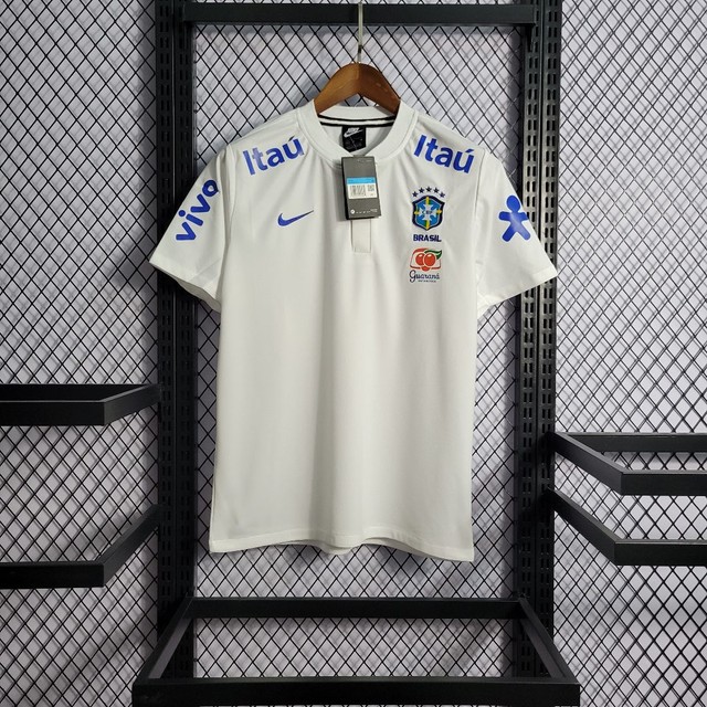 Camisa Brasil branca 2022 tailândesa camiseta copa - Roupas