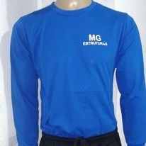 camisa manga longa com seu logo - Foto 2