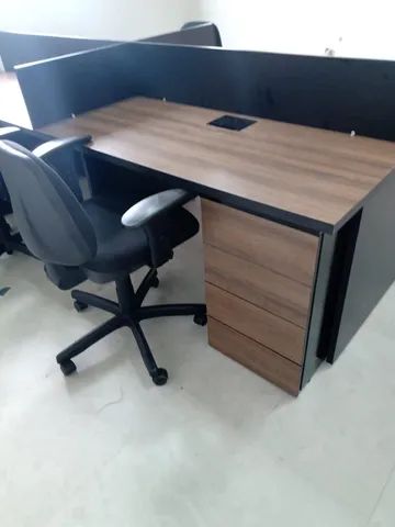 ESTAÇÃO DE TRABALHO RETA NOVA 4 POSIÇÕES***LEIA A DESCRIÇÃO**** - Foto 4