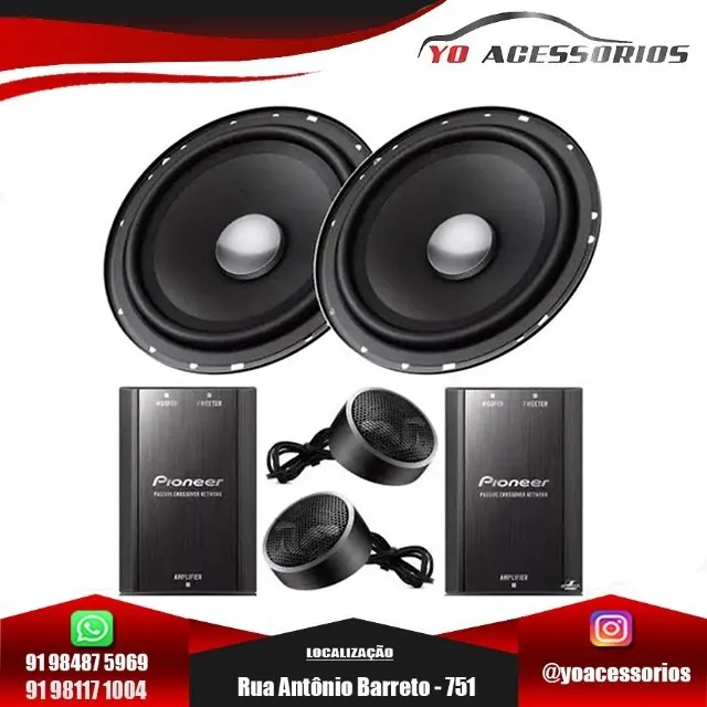 Pioneer Kit 2 Vias Ts-c1790br 100w Rms Alto Falante 6 Polegadas