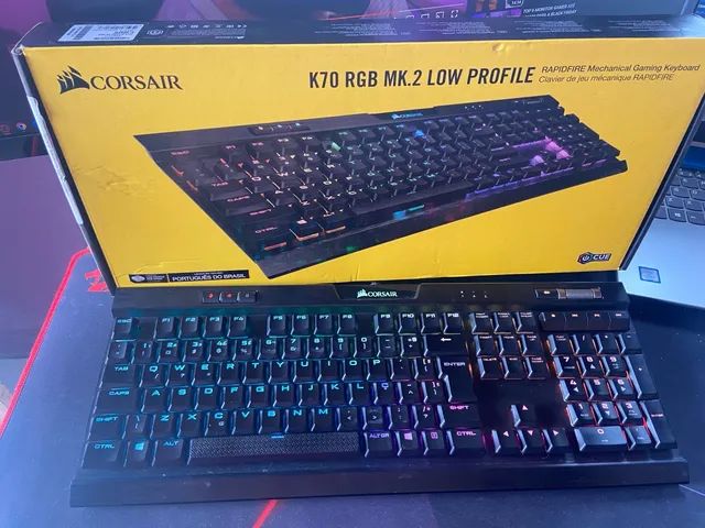 Teclado Mecânico Gamer Corsair K70 MK2 Rapidfire rgb Switch