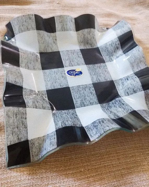 Travessa quadriculada da Decor Glass - Foto 2