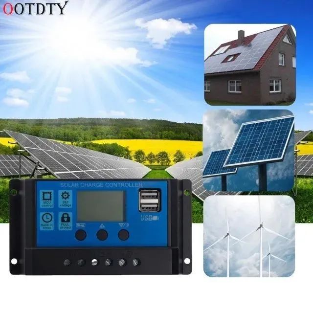 Controlador Carga Solar 60a USB Pwm Regulador Automático
