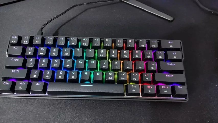 Teclado Mecânico Pichau Virgo RGB, ANSI, Switch Gateron Vermelho, Preto, PGK-VRG-BL01 - Foto 3