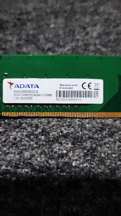 Memória Adata 8GB 3200mhz Ddr4 Desktop