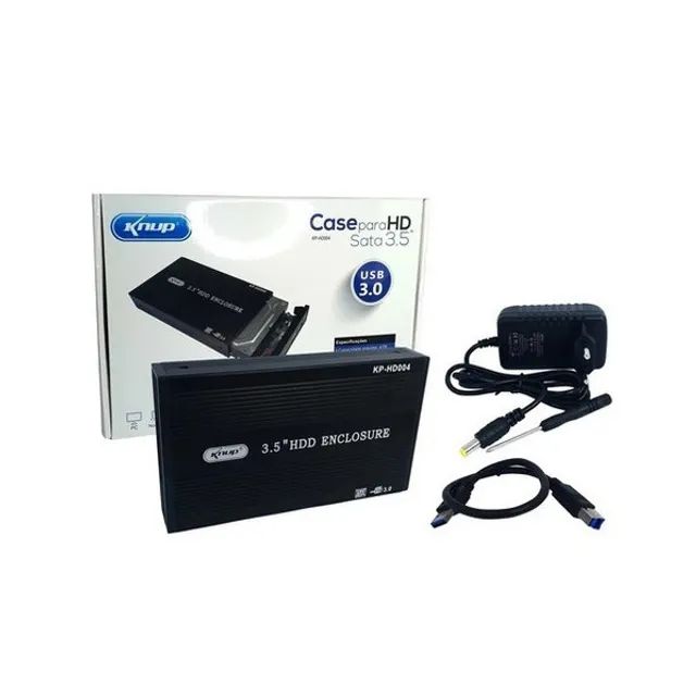 Case Para Hd Sata 3.5 Usb 3.0 Capacidade Ate 4tb Kp-hd004 Kn - Foto 2