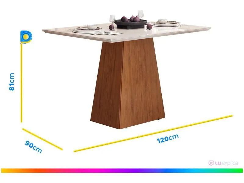 Conjunto de Mesa de Jantar 4 Cadeiras - Madeira Maciça - Foto 2