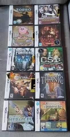 Lote de Jogos do Nintendo DS