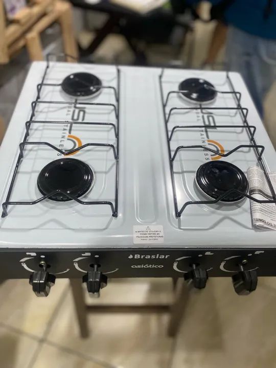 Fogão 4 Bocas A Gás Reforçado De Mesa  - Foto 4