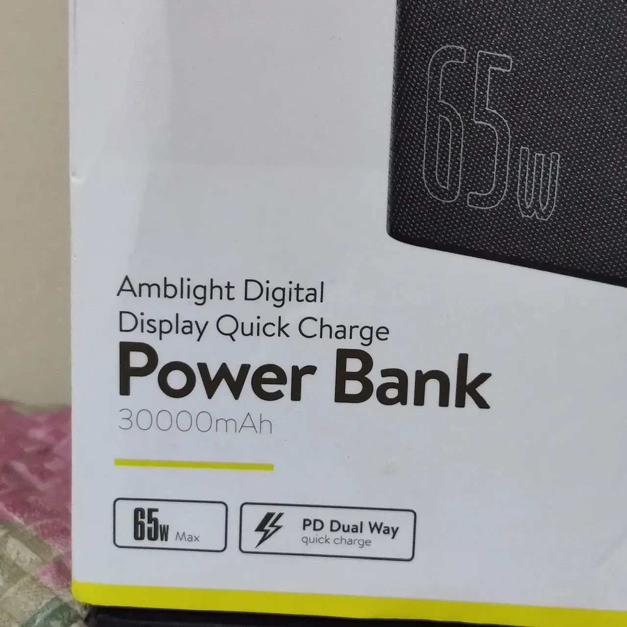 Power Bank baseus 65w 30000mAh turbo Quick Charger  - Foto 3