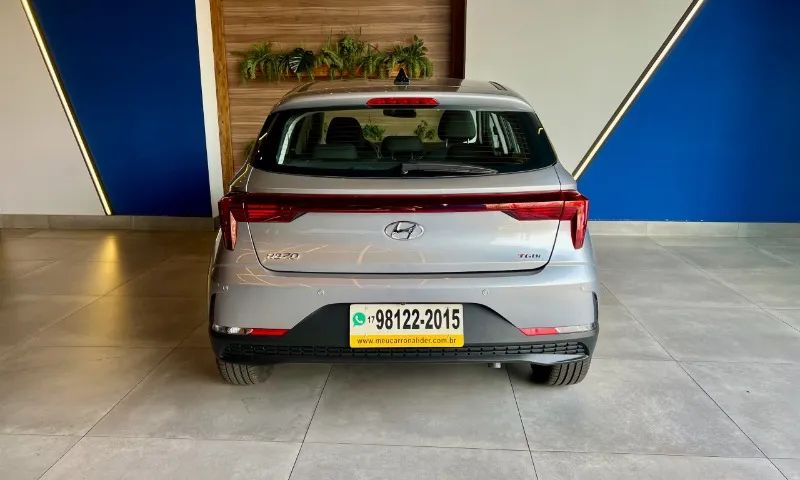 HB20 TGDI COMFORT 2024 8.000KM + AUTOMÁTICO + RODAS + MÍDIA + SENSOR + SEM DETALHES - Foto 3