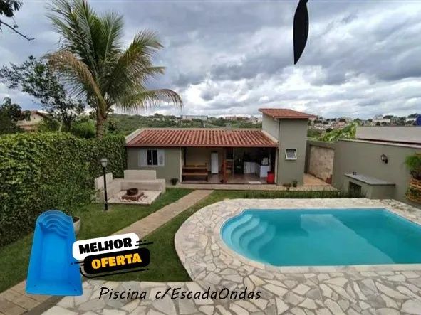CA-Piscina 6 metros com Escadas formato Ondas!
