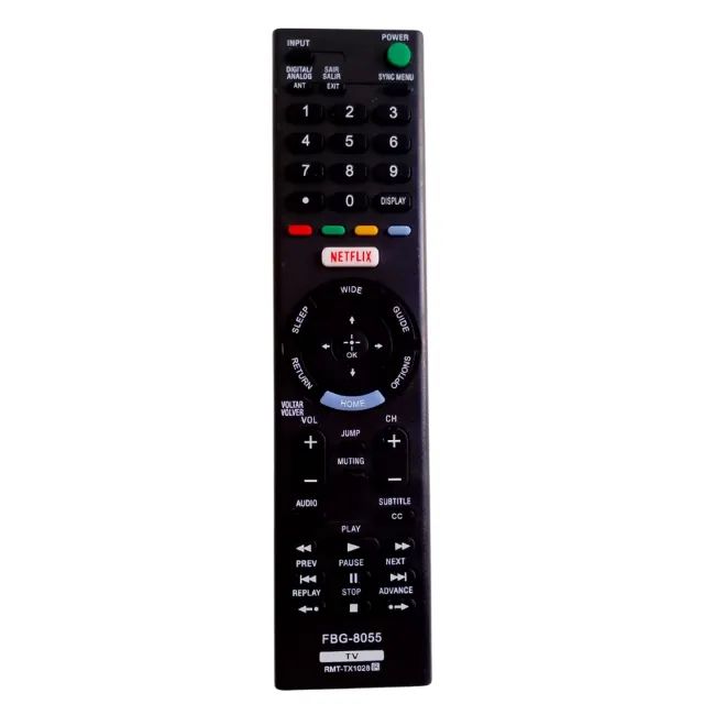 Controle Remoto Para Tv Smart Kdl-32w655d Kdl-40r555c Sony + Pilhas