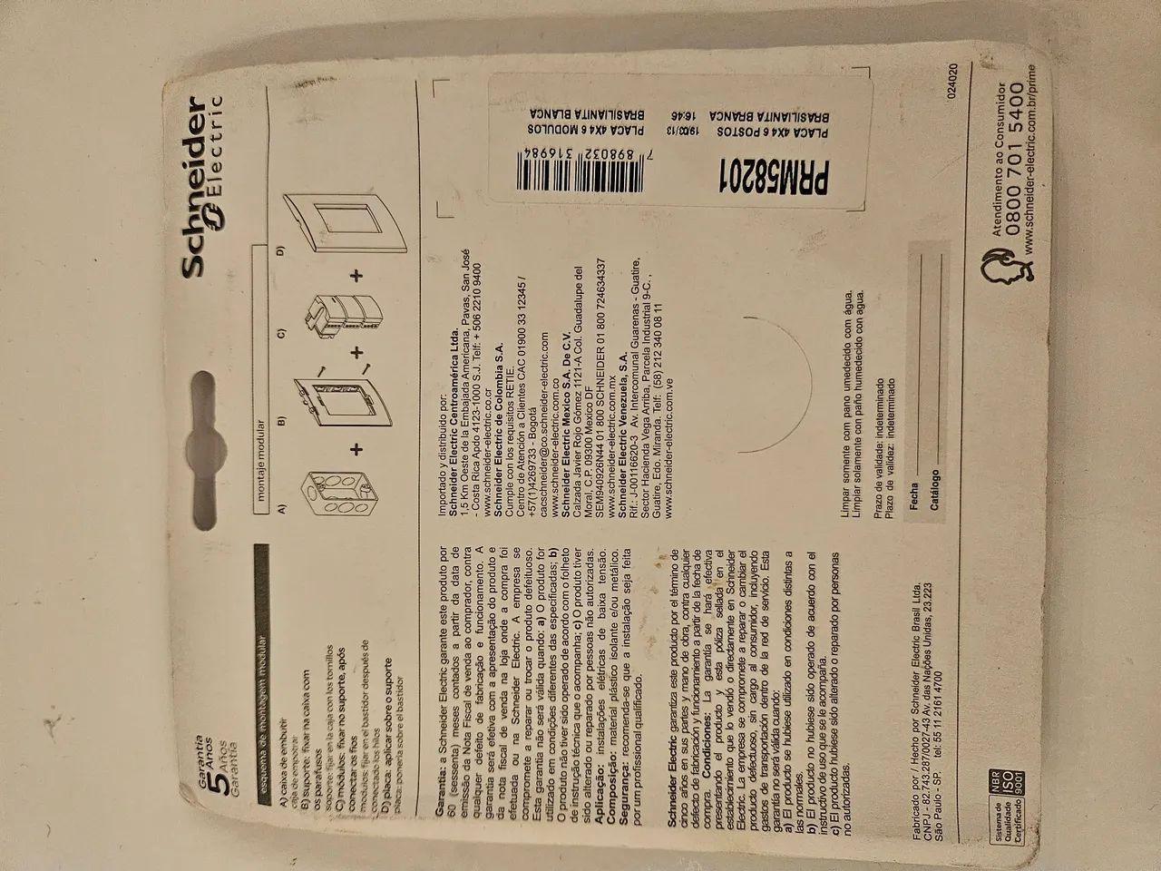 Acabamento duplo modular Schneider Prime Módena - Foto 4