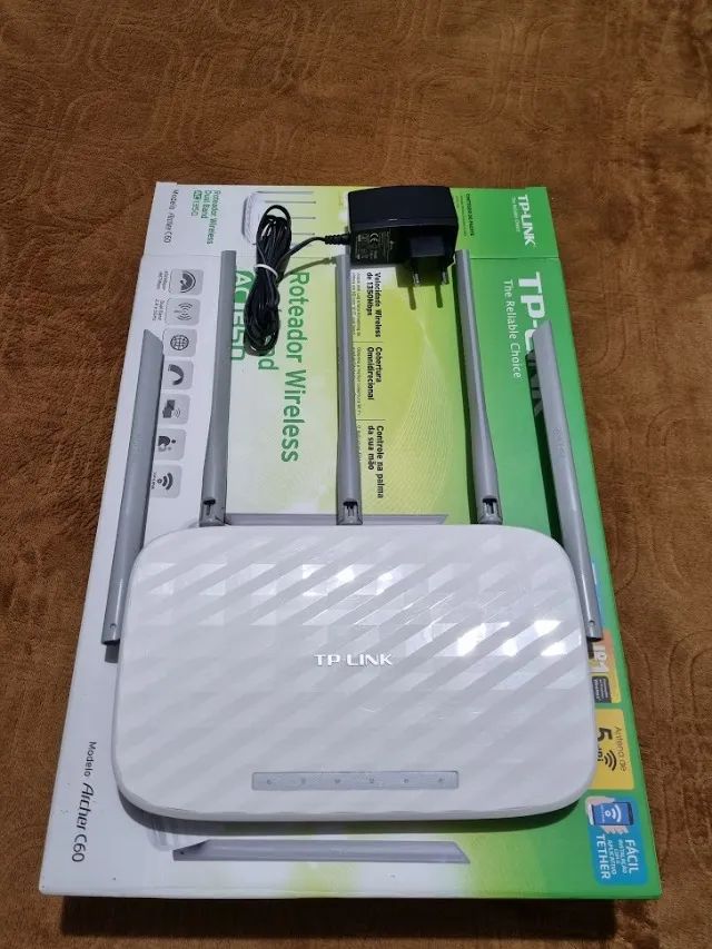 Roteador Wi-Fi TP-Link Archer C60 Dual Band AC1350