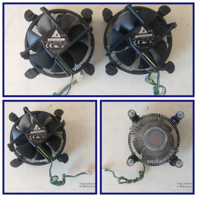 2x intel/Delta cooler-box lga115x base de cobre funcionando 